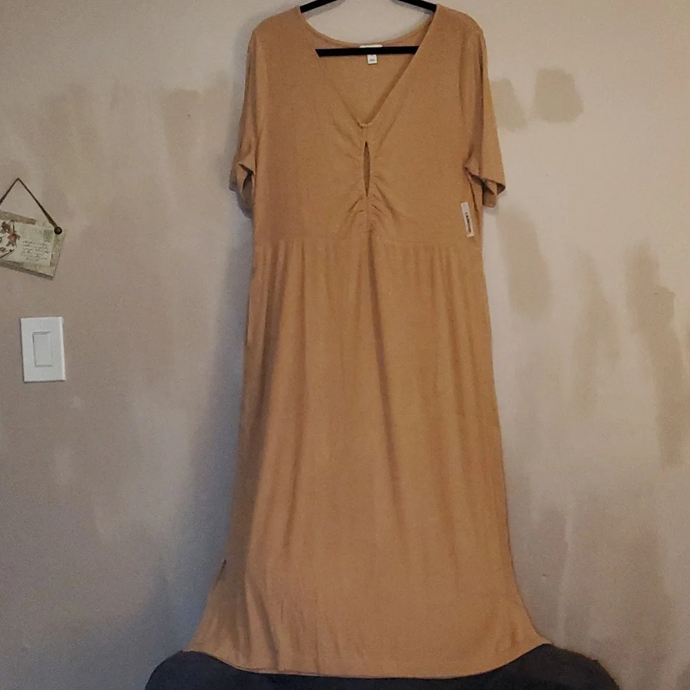 Daily Ritual Midi Cotton Dress - Picture 1 of 6